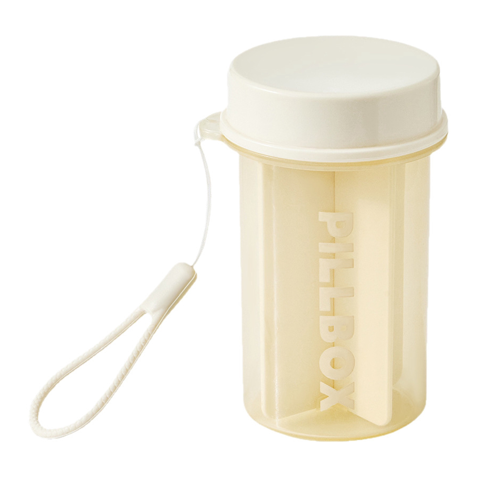 Food Storage Locker - Portable Pill Organizer 4 Compartment Box,