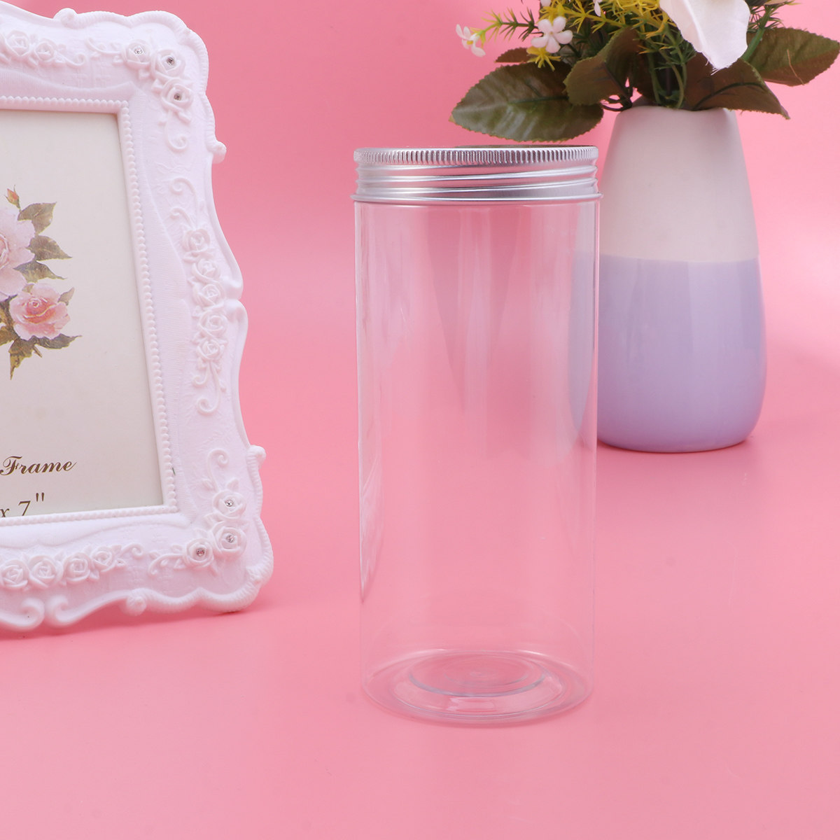 Food Storage Jars Plastic - 6Pcs Transparent Food Storage Cans Plastic