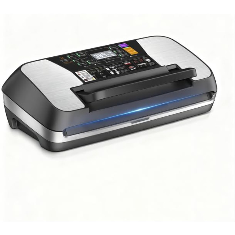Food Storage Vacuum Sealer Machine - 95kpa Vacuum Sealer Machine Black for