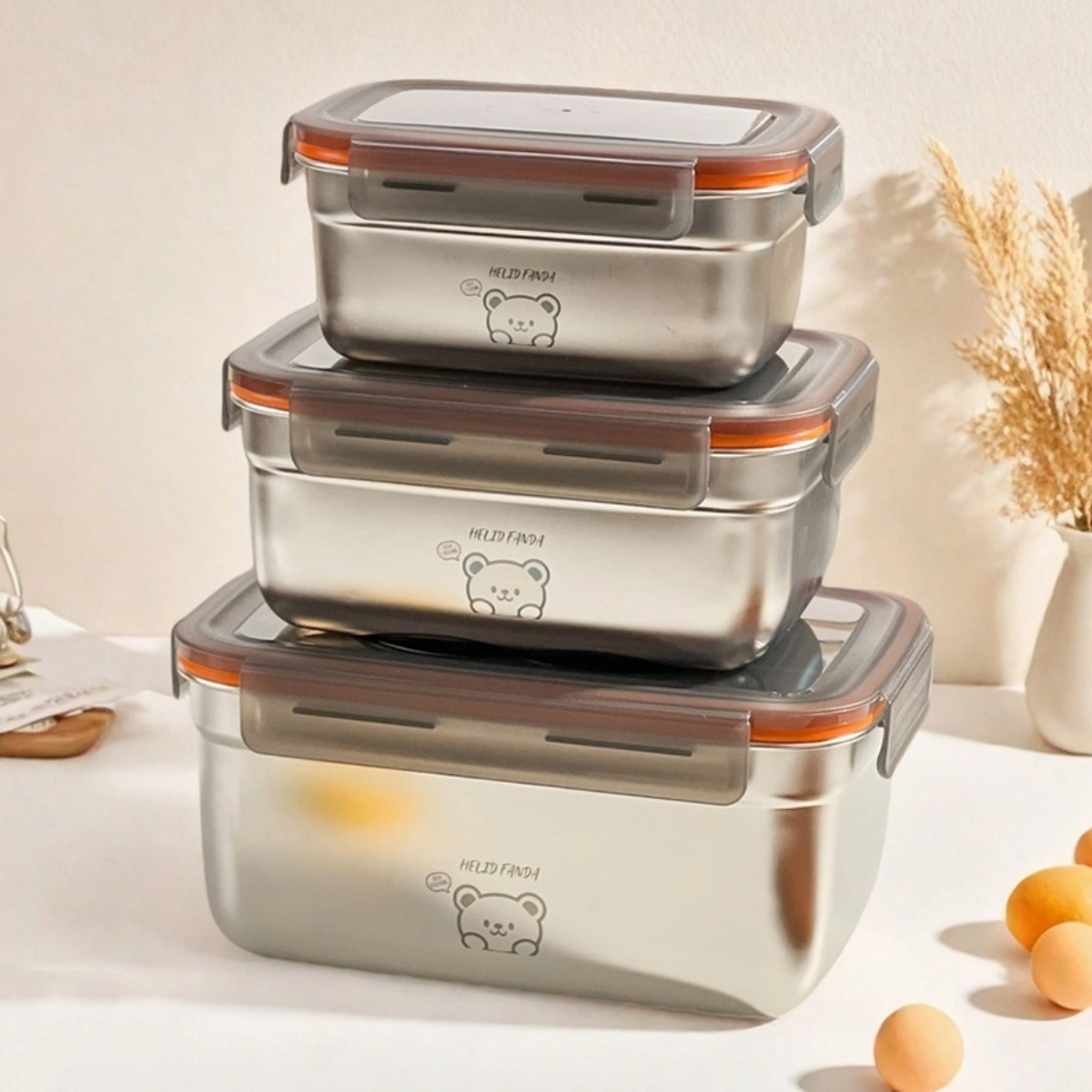 Xxl Food Storage Container - Large Capacity 304 Stainless Steel Food
