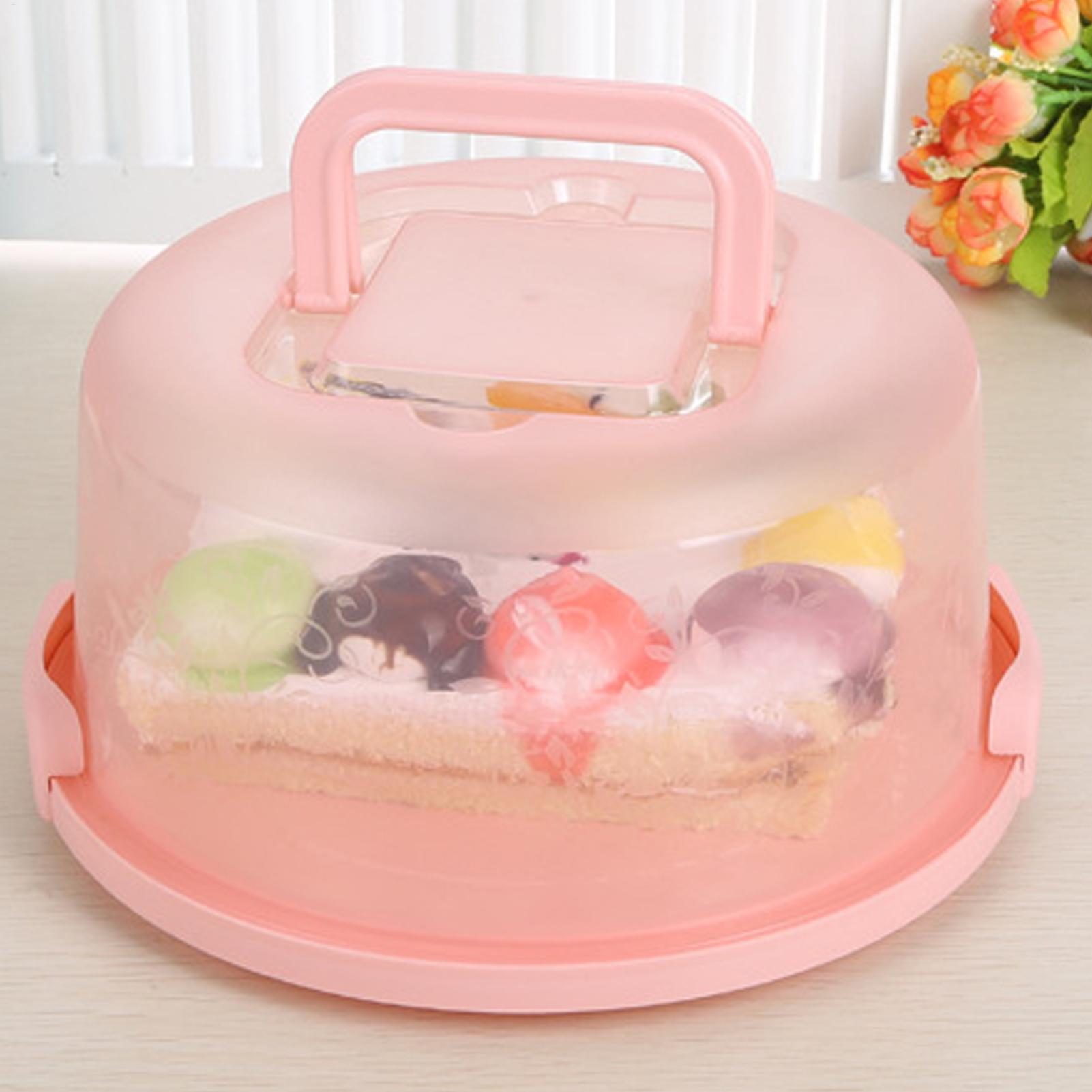 Food Storage Jars Plastic - Handheld Cake Carrier Reusable Airtight Box
