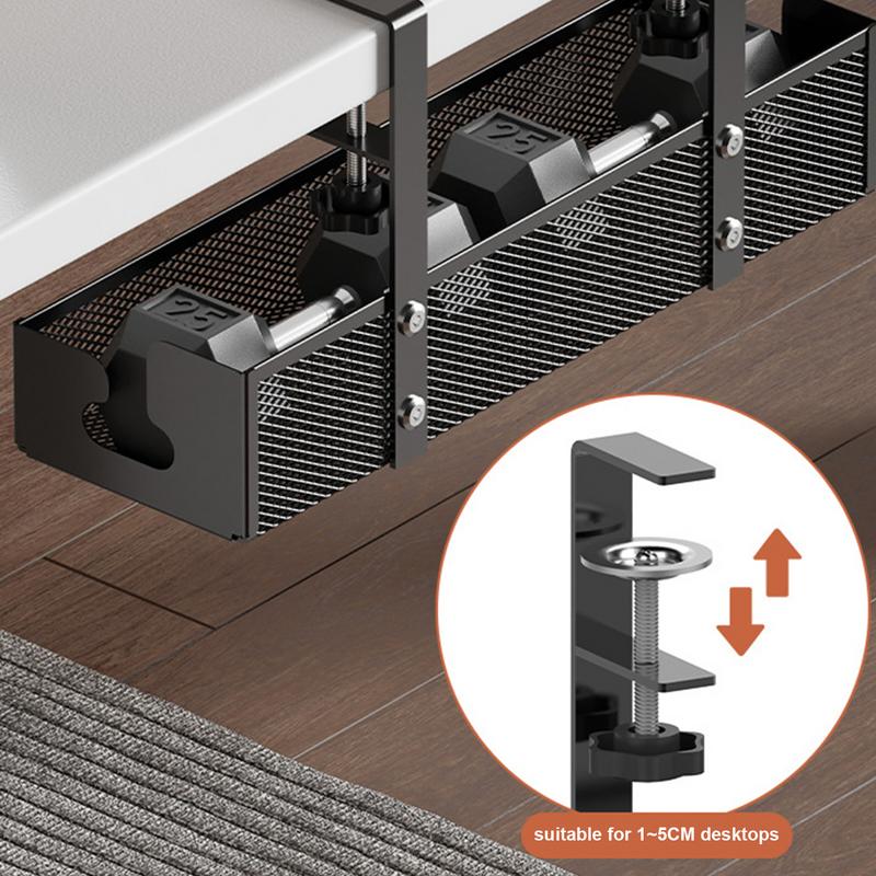 Food Storage Management - Desk Cord Organizer No Drill Setup