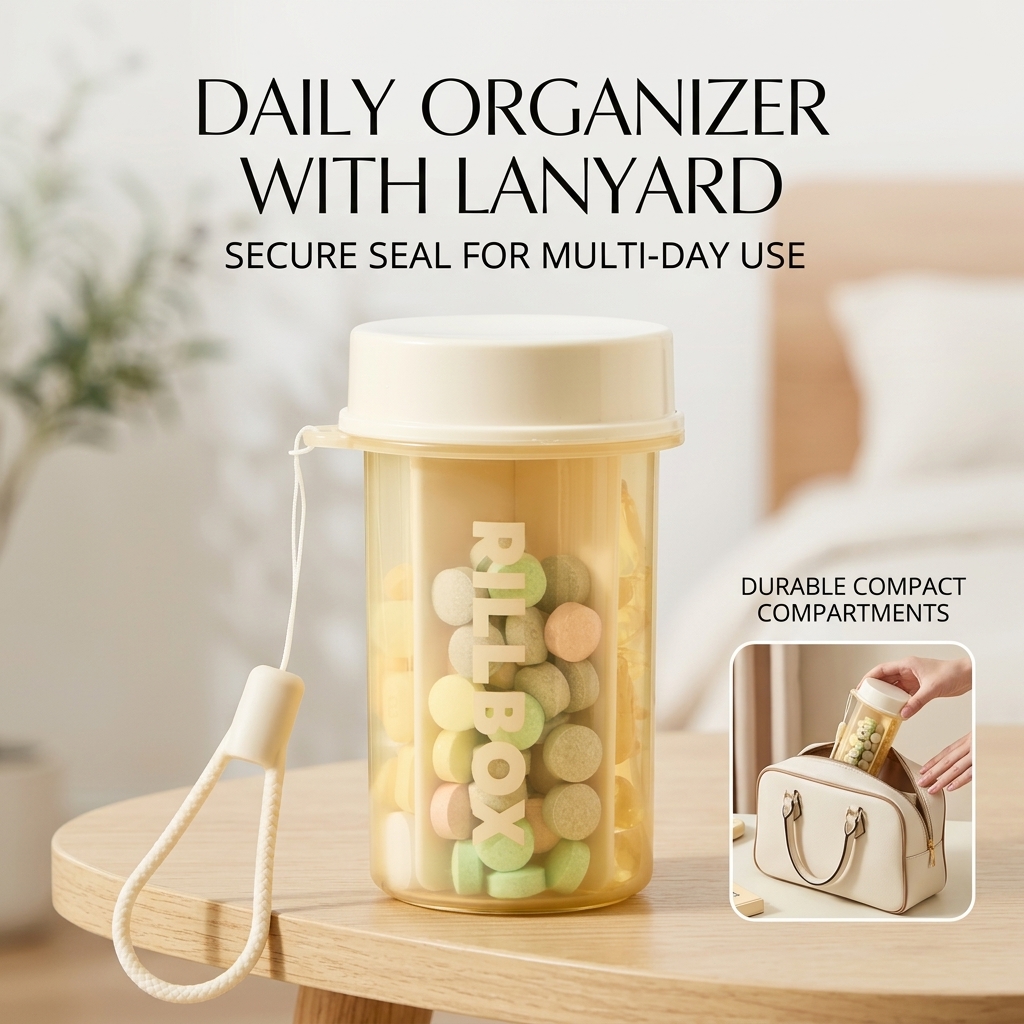 Portable Pill Organizer 4 Comp – обзор и цена Food Storage Locker