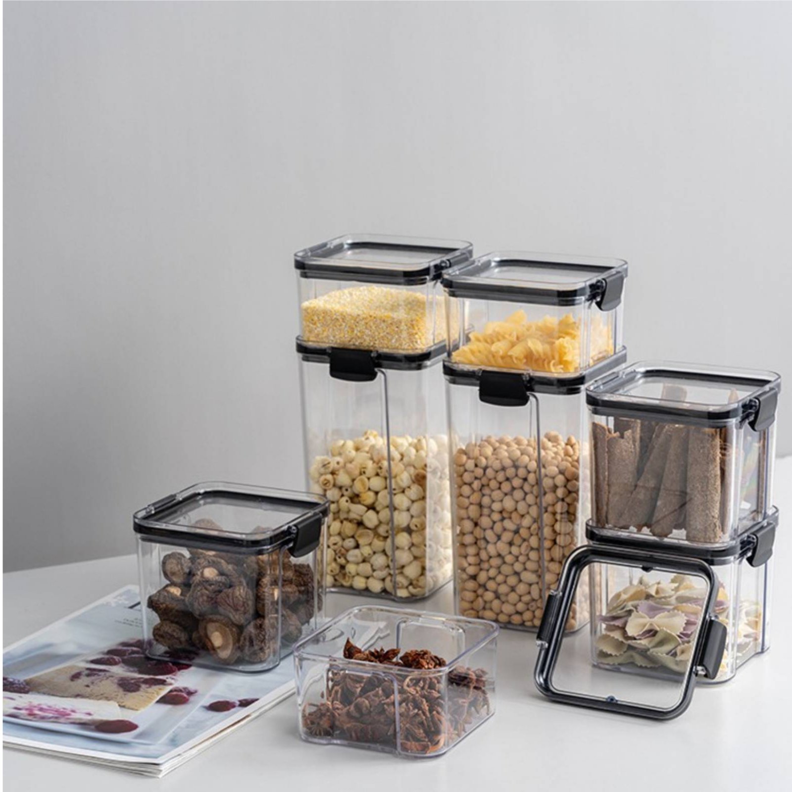 Airtight Food Storage Containe – обзор и цена Food Storage Jars Plastic