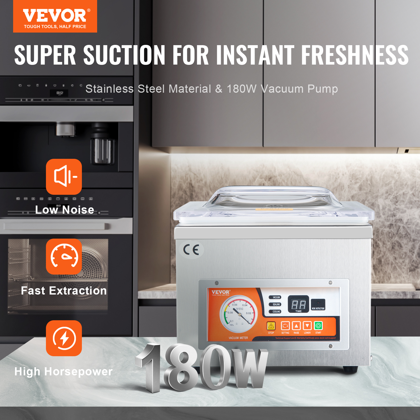 SucceBuy DZ-260A Chamber Vacuu – обзор и цена Food Storage Vacuum Sealer Machine