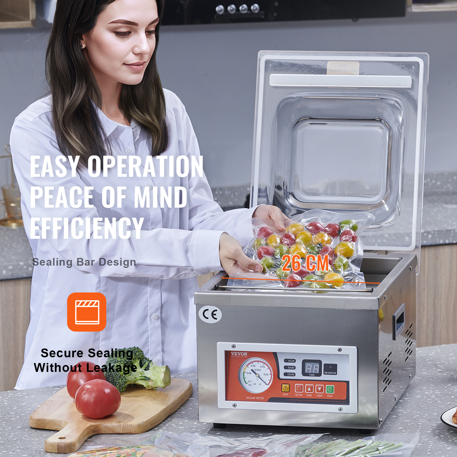 SucceBuy DZ-260A Chamber Vacuu – обзор и цена Food Storage Vacuum Sealer Machine