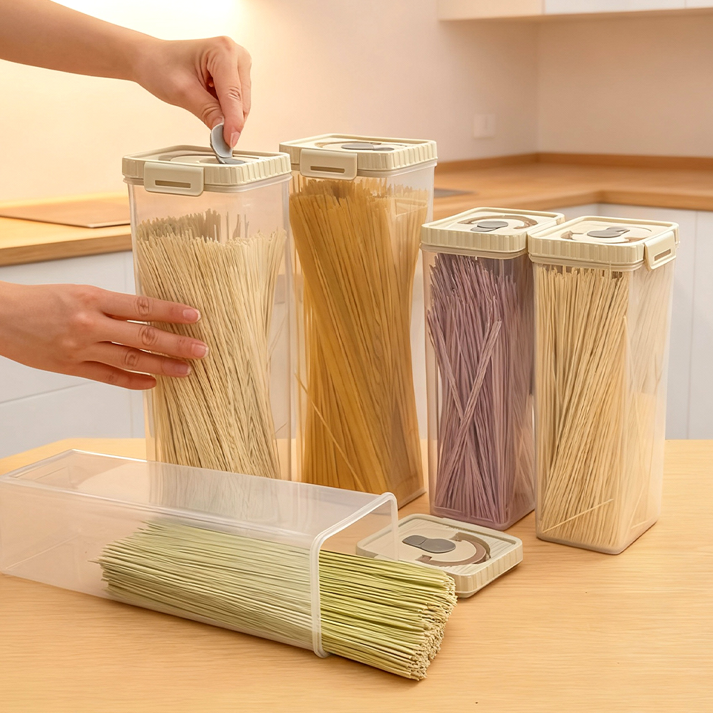 Noodles Sealed Storage Box Wit – обзор и цена Food Storage Jars Plastic
