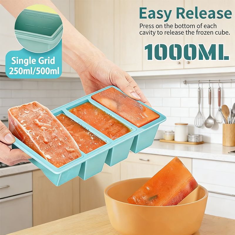 Silicone Ice Tray Mold 250ml 5 – обзор и цена Xxl Food Storage Container