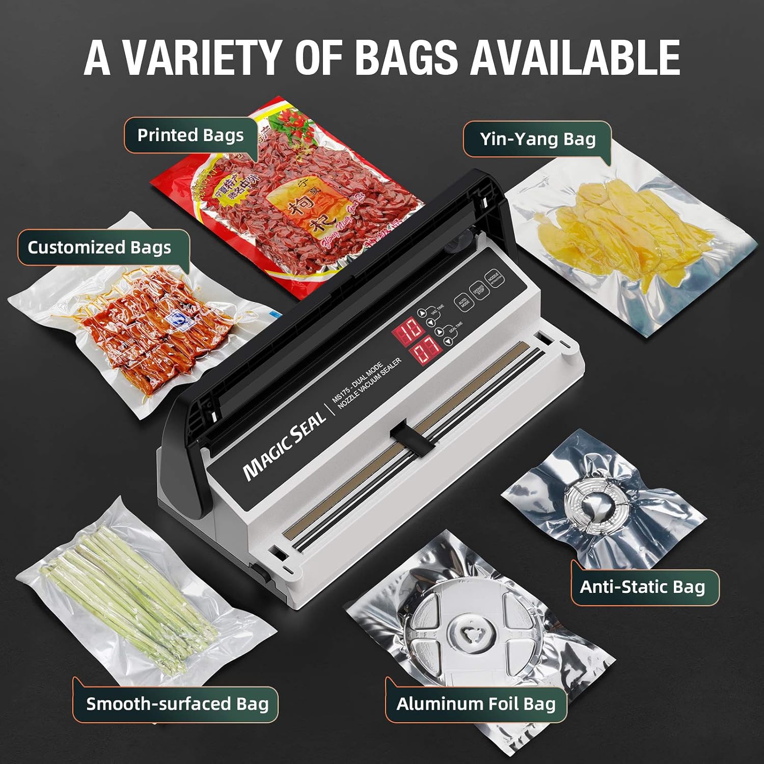 220W Nozzle Vacuum Sealer for  – обзор и цена Vacuum Sealer Bag