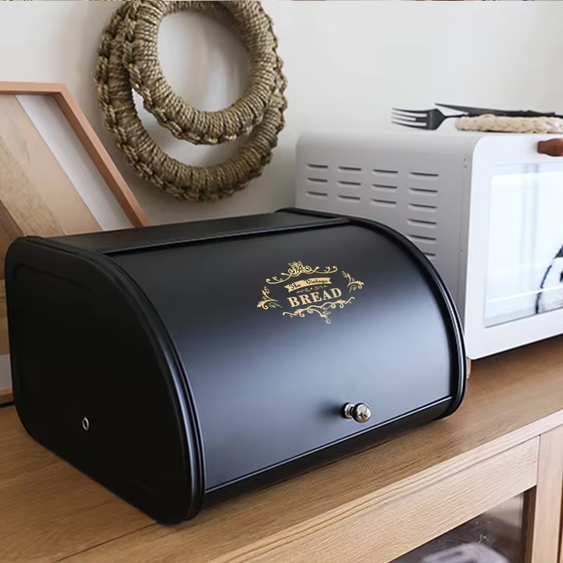 Metal Bread Box Black bread Bi – обзор и цена Xxl Food Storage Container