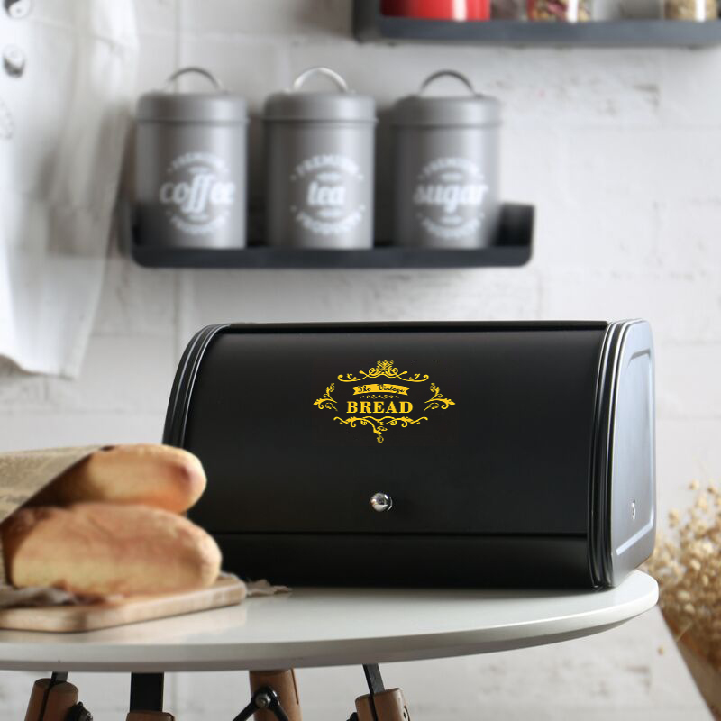 Metal Bread Box Black bread Bi – обзор и цена Xxl Food Storage Container