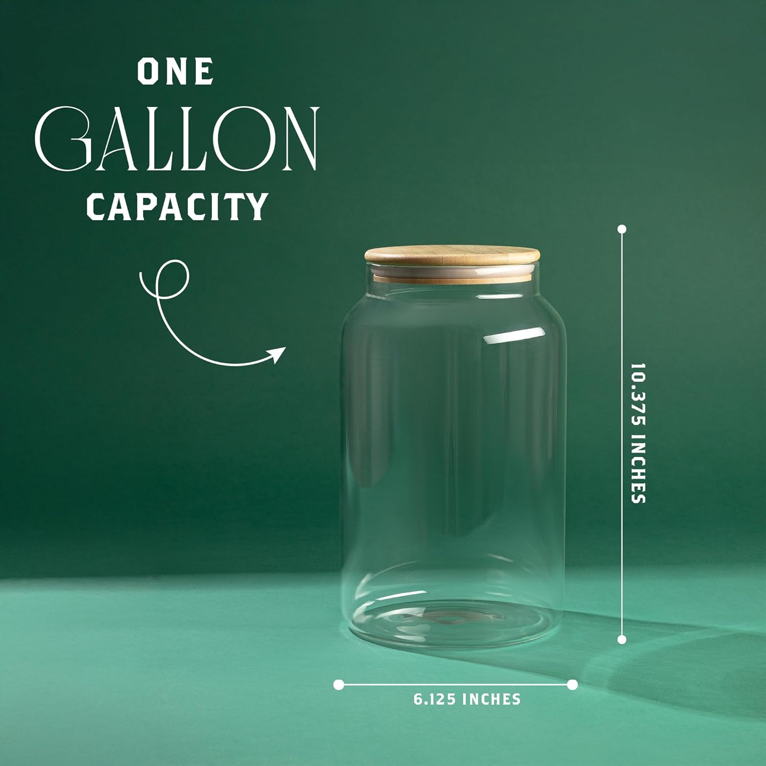 1 Gallon Glass Large Jar with  – обзор и цена Food Storage Jars Plastic