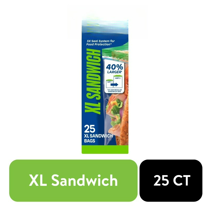 (3 pack) Brand XL Sandwich Bag – обзор и цена Food Storage Technology