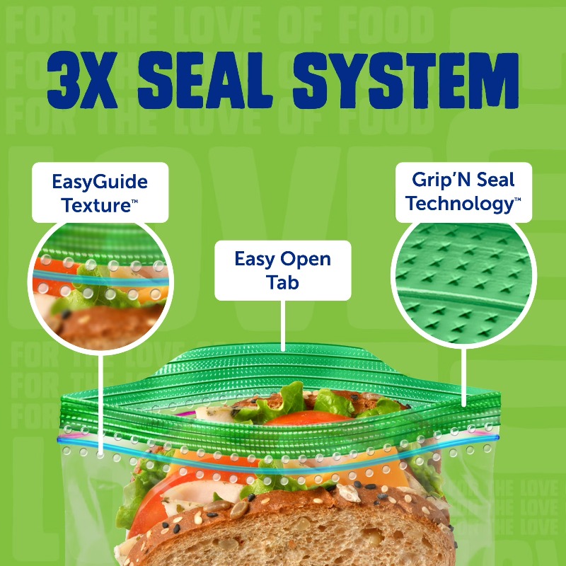 (3 pack) Brand XL Sandwich Bag – обзор и цена Food Storage Technology