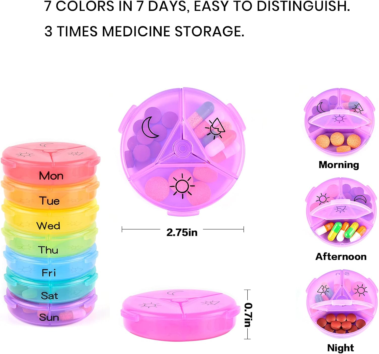 Weekly Pill Organizer 3 Times  – обзор и цена Xxl Food Storage Container