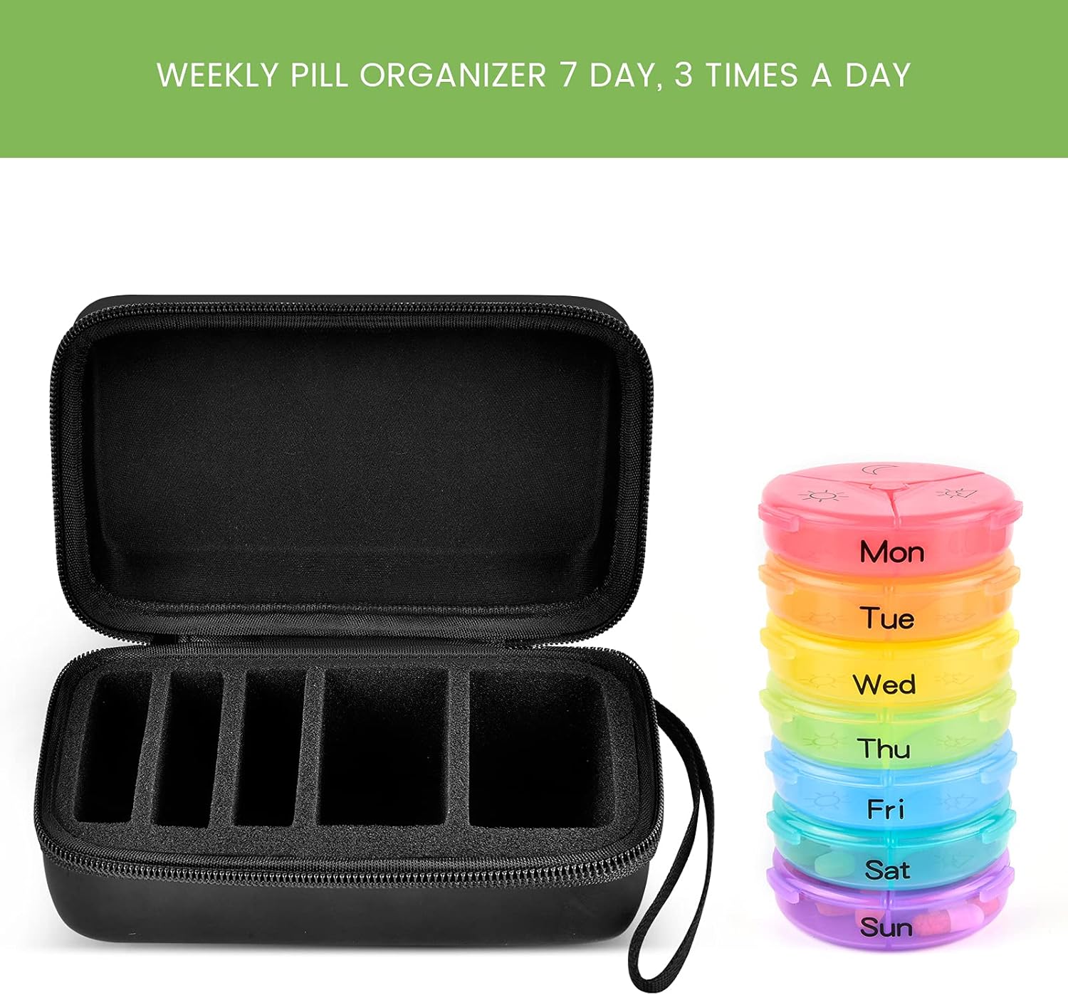 Weekly Pill Organizer 3 Times  – обзор и цена Xxl Food Storage Container