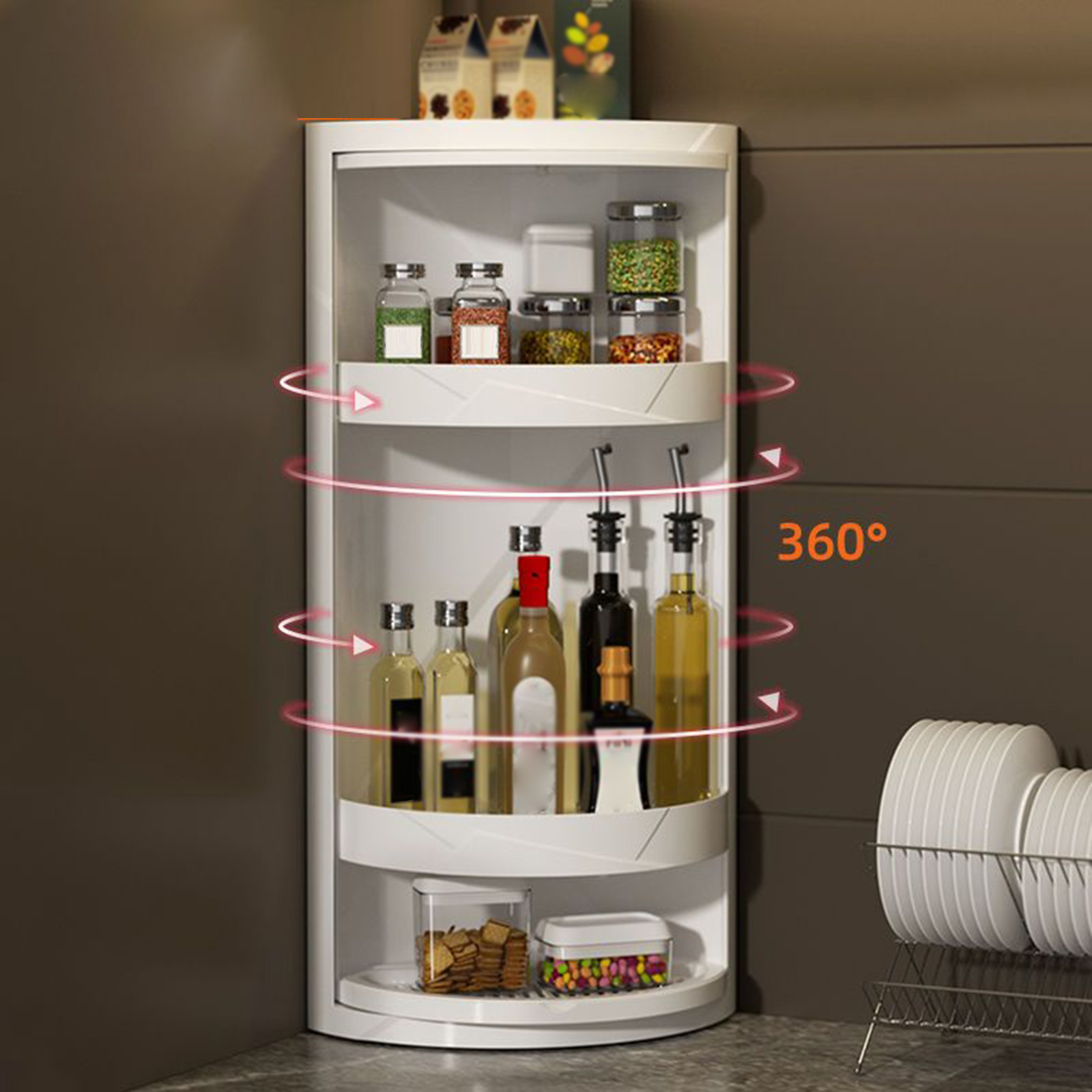 3 Layer Rotating Triangle Shel – обзор и цена Food Storage Locker