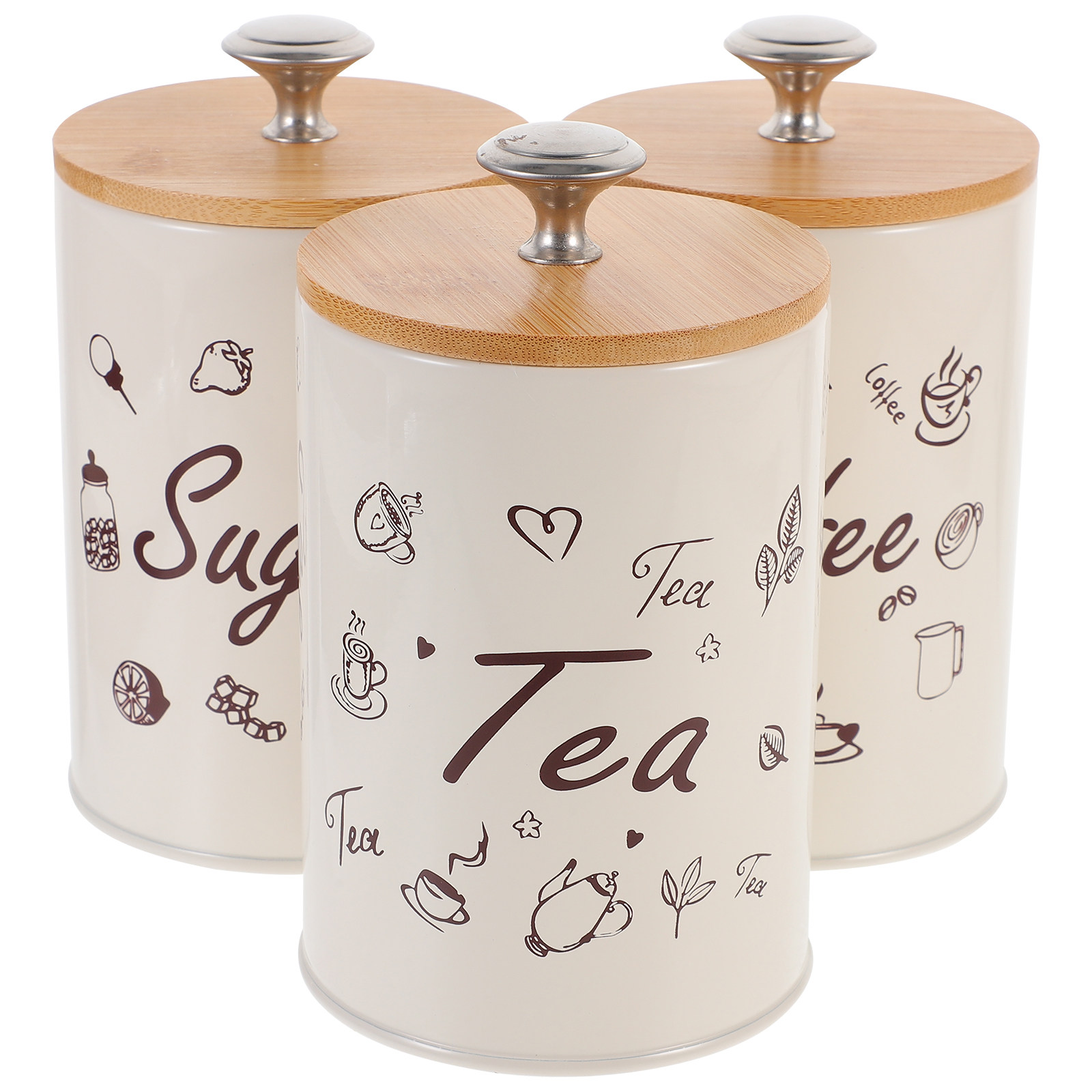 Tea Jar 3pcs Coffee Storage Ca – обзор и цена Food Storage Jars Plastic