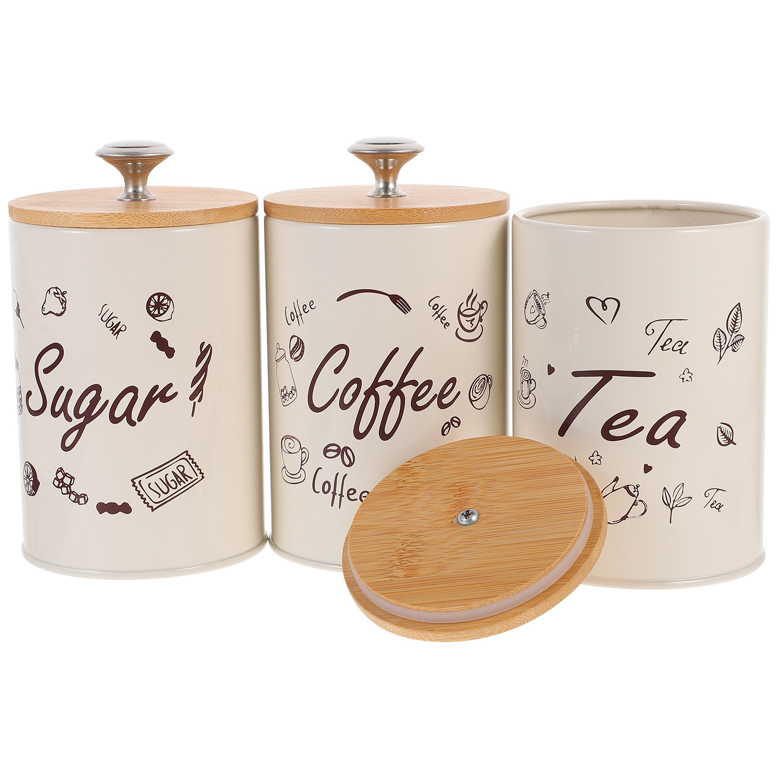 Tea Jar 3pcs Coffee Storage Ca – обзор и цена Food Storage Jars Plastic