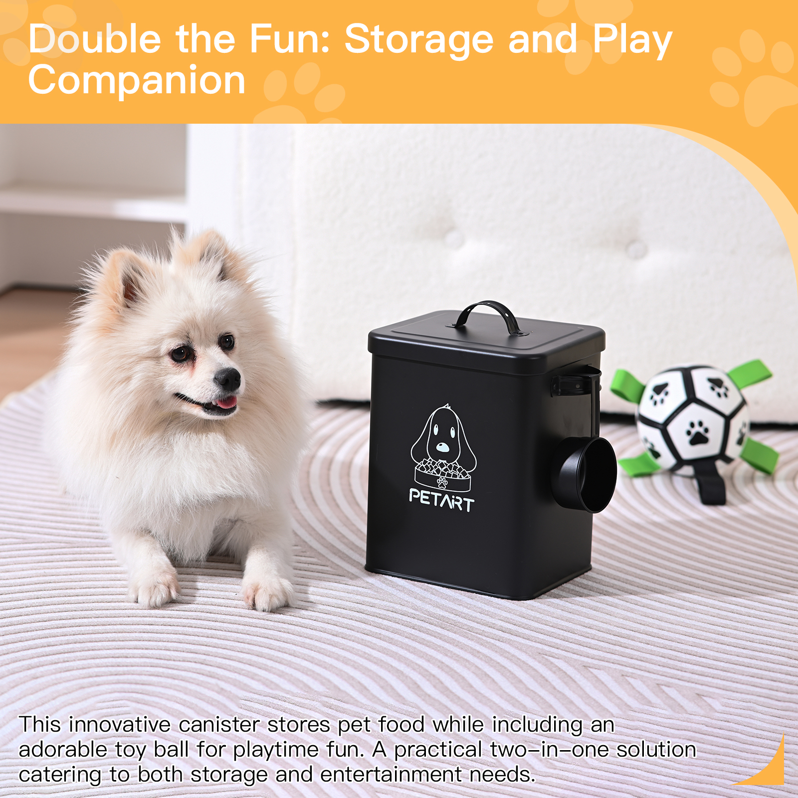 Large Capacity Pet Dog Feeders – обзор и цена Food Storage Dog