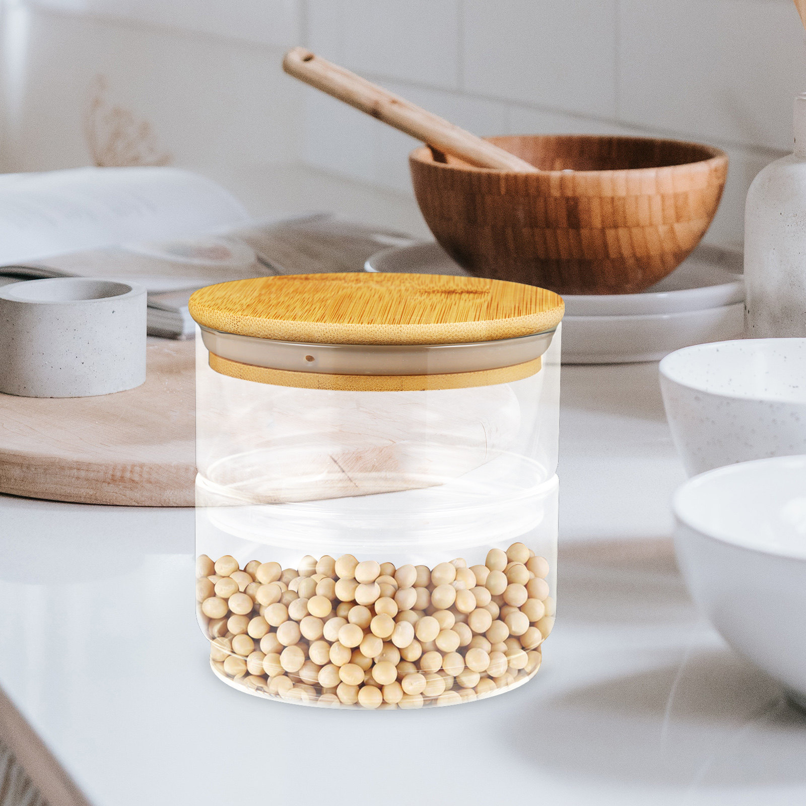 1Set Clear Glass Sealing Jars  – обзор и цена Food Storage Jars Plastic