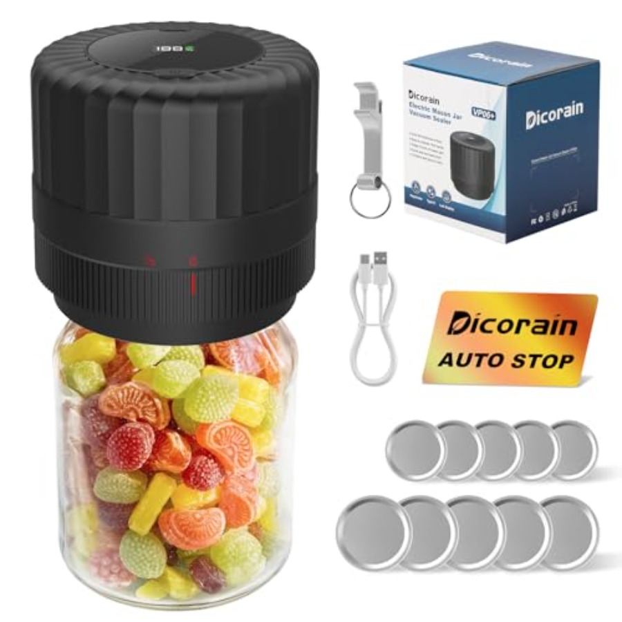 Electric Mason Jar Vacuum Seal – обзор и цена Food Storage Technology