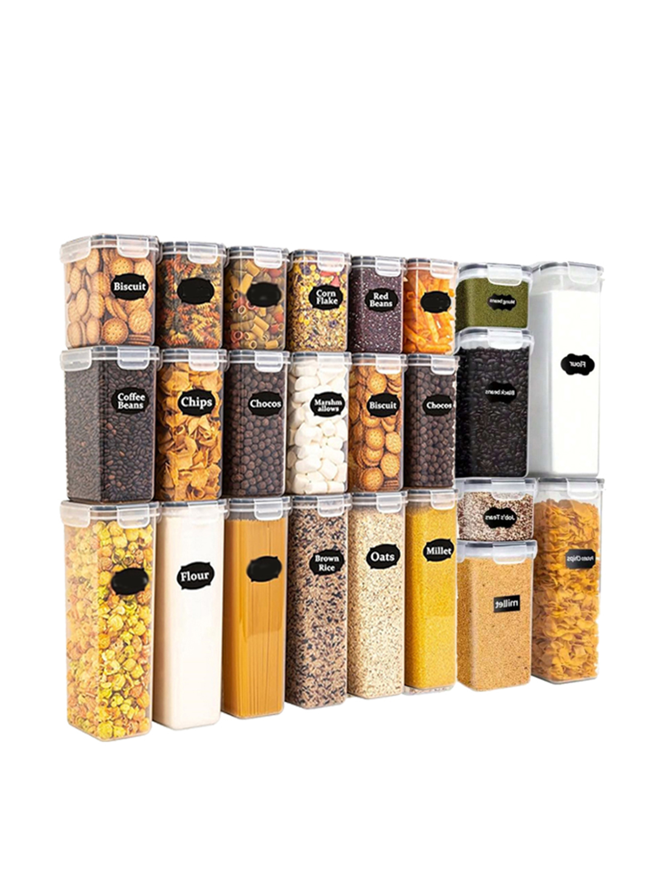 12pcs，Airtight food storage co – обзор и цена Food Storage Jars Plastic
