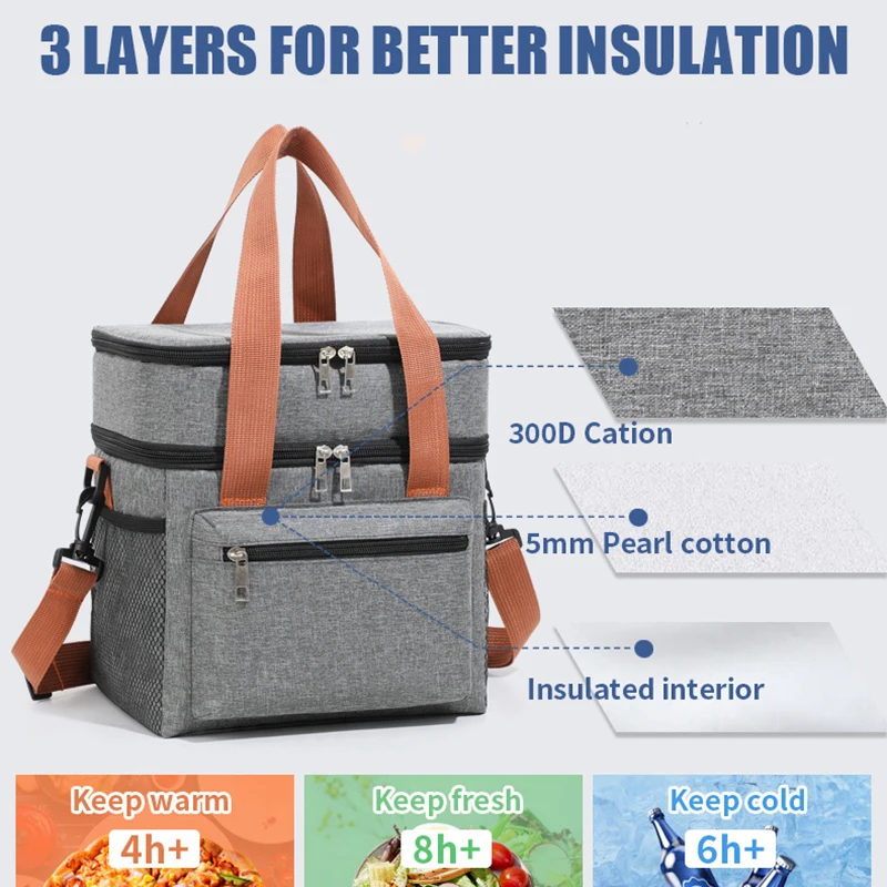 Thermal Lunch Bag Double Layer – обзор и цена Xxl Food Storage Container