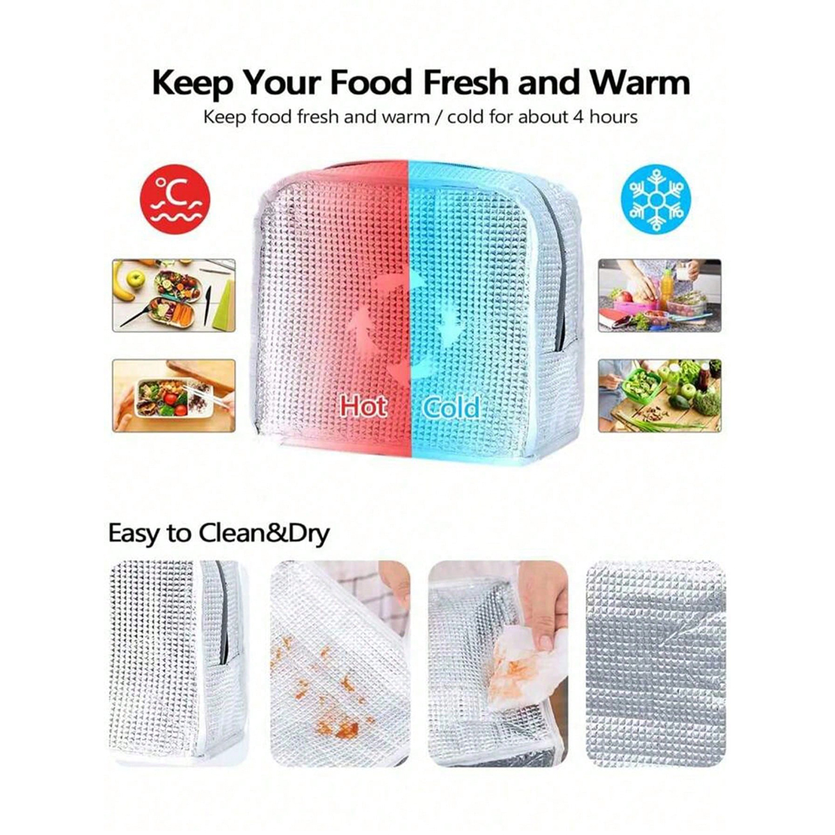 Gold Letter Pattern Lunch Bag, – обзор и цена Xxl Food Storage Container