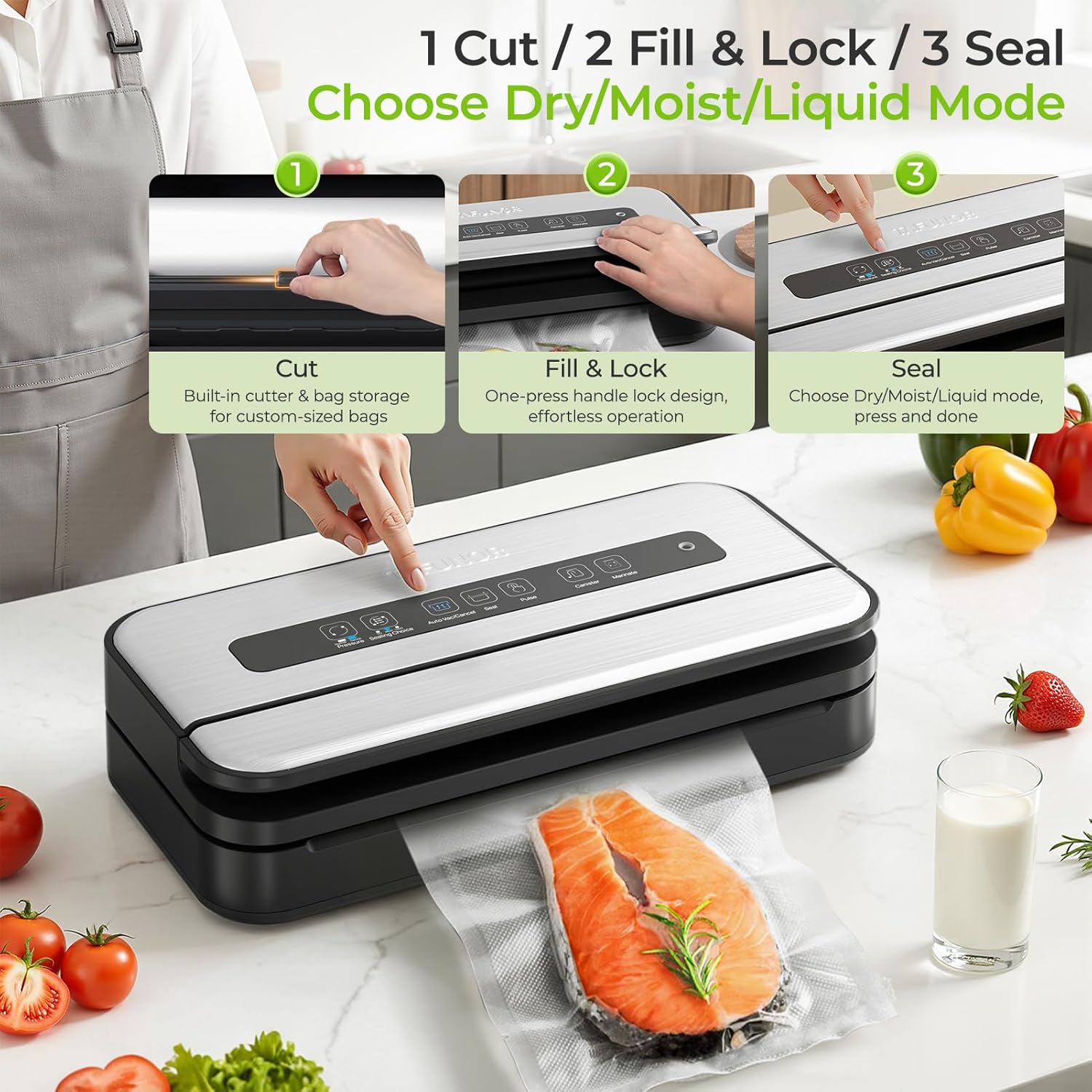 90Kpa Vacuum Sealer Machine, F – обзор и цена Vacuum Sealer Bag